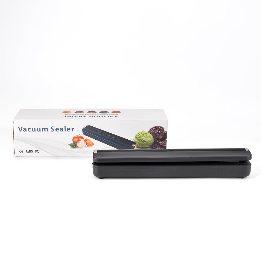 Rechargeable Wireless Vacuum Sealing Machine (1500 mAh) with 10 Bags - Black_8377866