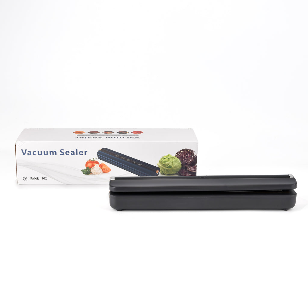 Rechargeable Wireless Vacuum Sealing Machine (1500 mAh) with 10 Bags - Black_8377866