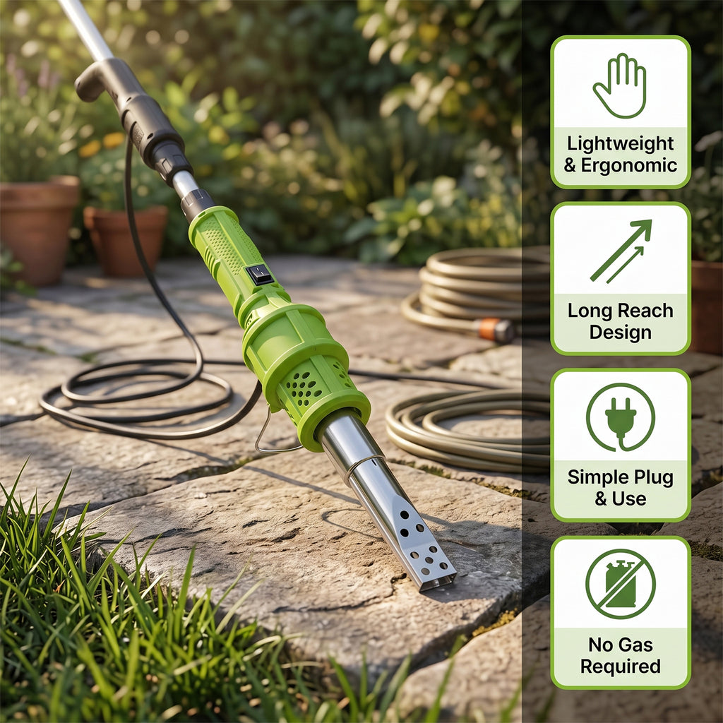 Livmore Electric Weed Burner with 2 Heat Settings (2000W) - Green_8412413_3