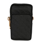 Vertical Crossbody Phone Bag with Shoulder Strap - Black_8412451