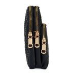 Vertical Crossbody Phone Bag with Shoulder Strap - Black_8412451_2