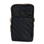 Vertical Crossbody Phone Bag with Shoulder Strap - Black_8412451_4