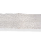 Elasticated Stretch Waist Belt with Round Wooden Buckle (105 cm) - White_8412547_2