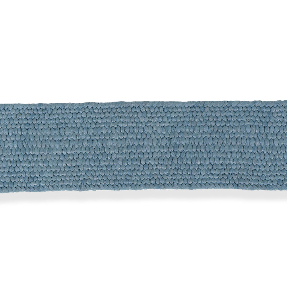 Elasticated Stretch Waist Belt with Round Wooden Buckle (105 cm) - Denim_8412548_2