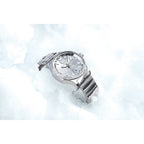 WORLD WIDE LAUNCH - VOSTOK EUROPE Expedition Glacier Automatic NH35 200M WR Silver Dial Mens Watch with Silver Stainless Steel Bracelet Strap