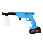 Cordless High-Power Pressure Washer - 260W Portable Jet Wash with 2x 6000mAh Batteries, 5m Hose & Foam Pot Cleaning Kit - Blue_8414570_7