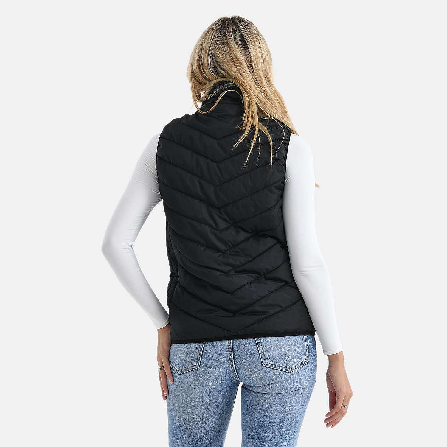 4-Zone Heated Gilet with Powerbank (Size M) - Black