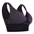SANKOM Classic Wire-Free Posture Support - Seamless Breathable Comfort Bra with Removable Pads (Size - S-M) - Black