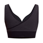 SANKOM Classic Wire-Free Posture Support - Seamless Breathable Comfort Bra with Removable Pads (Size - S-M) - Black