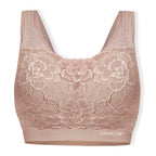 Sankom Switzerland Patent Classic Bra With Lace (Size L/XL) - Peach_8419777