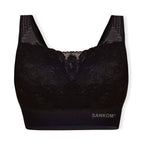 Sankom Switzerland Patent Classic Bra With Lace (Size M/L) - Black_8419782