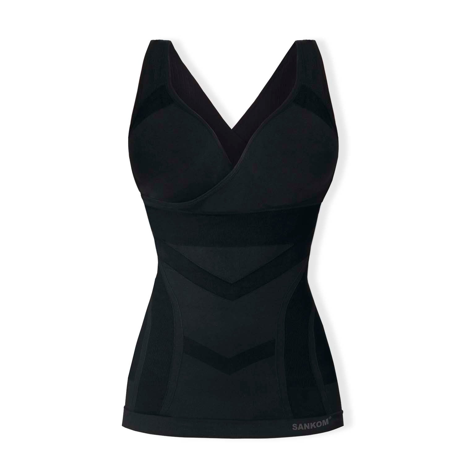 Sankom Switzerland Premium Aloe Vera Bra With Vest (Size S/M) - Black_8419849