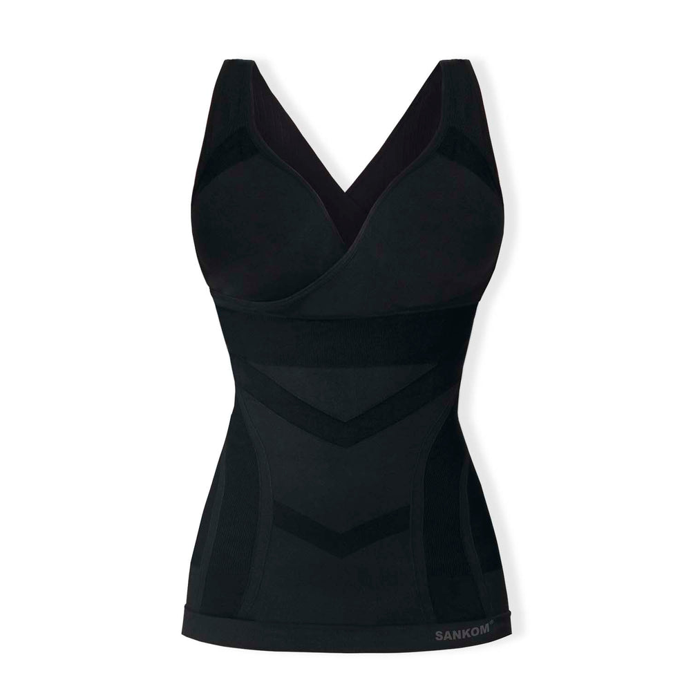 Sankom Switzerland Premium Aloe Vera Bra With Vest (Size L/XL) - Black_8419851