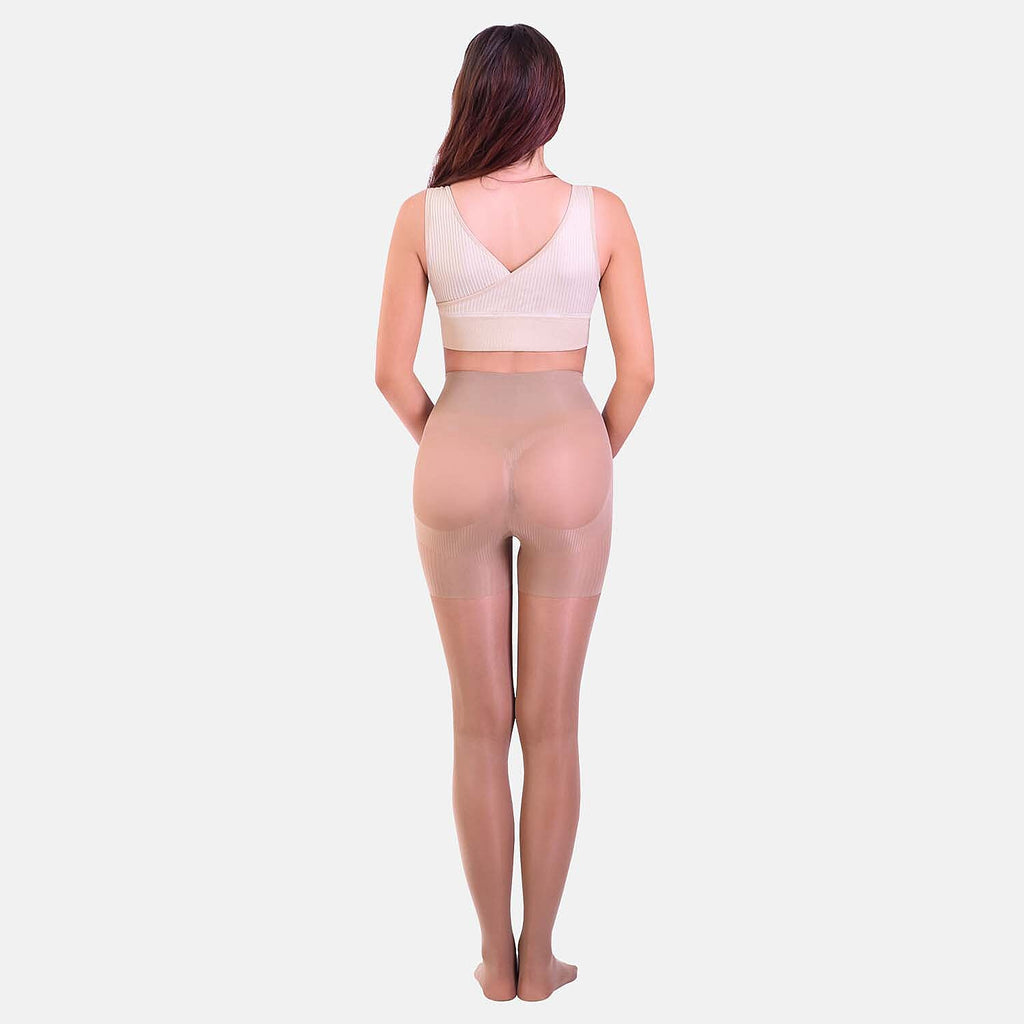 Sankom Active Compression Anti-Rip Fibre Breathable Tights (Size - L-XL) - Beige