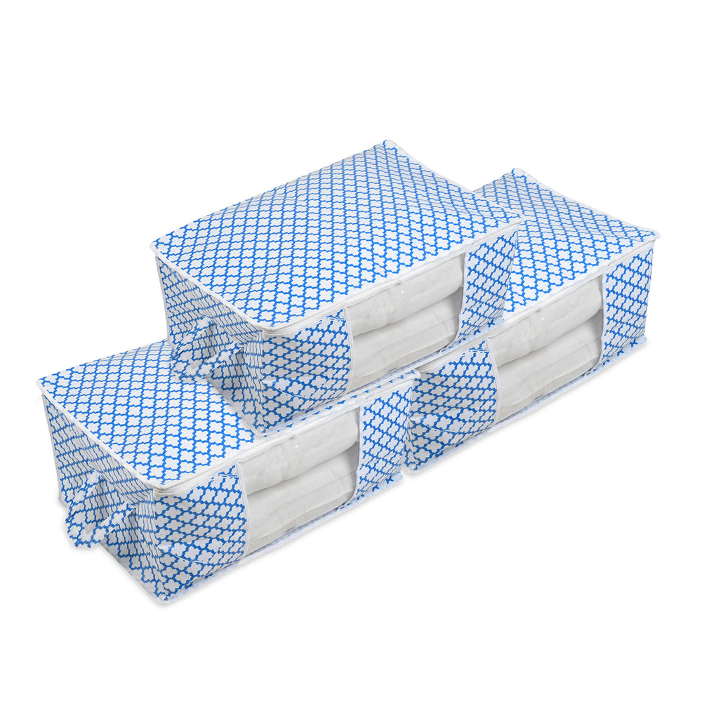 Patterned Storage Box (Size 60x30x45 cm) - Purple_8420256