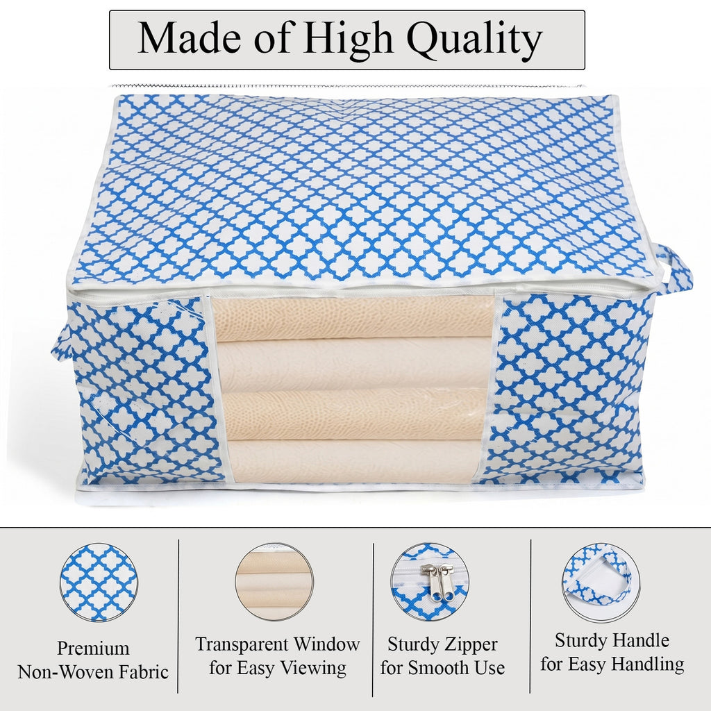 Patterned Storage Box (Size 60x30x45 cm) - Purple_8420256_2