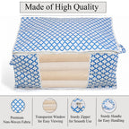 Patterned Storage Box (Size 60x30x45 cm) - Purple_8420256_2