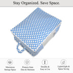 Patterned Storage Box (Size 60x30x45 cm) - Purple_8420256_3
