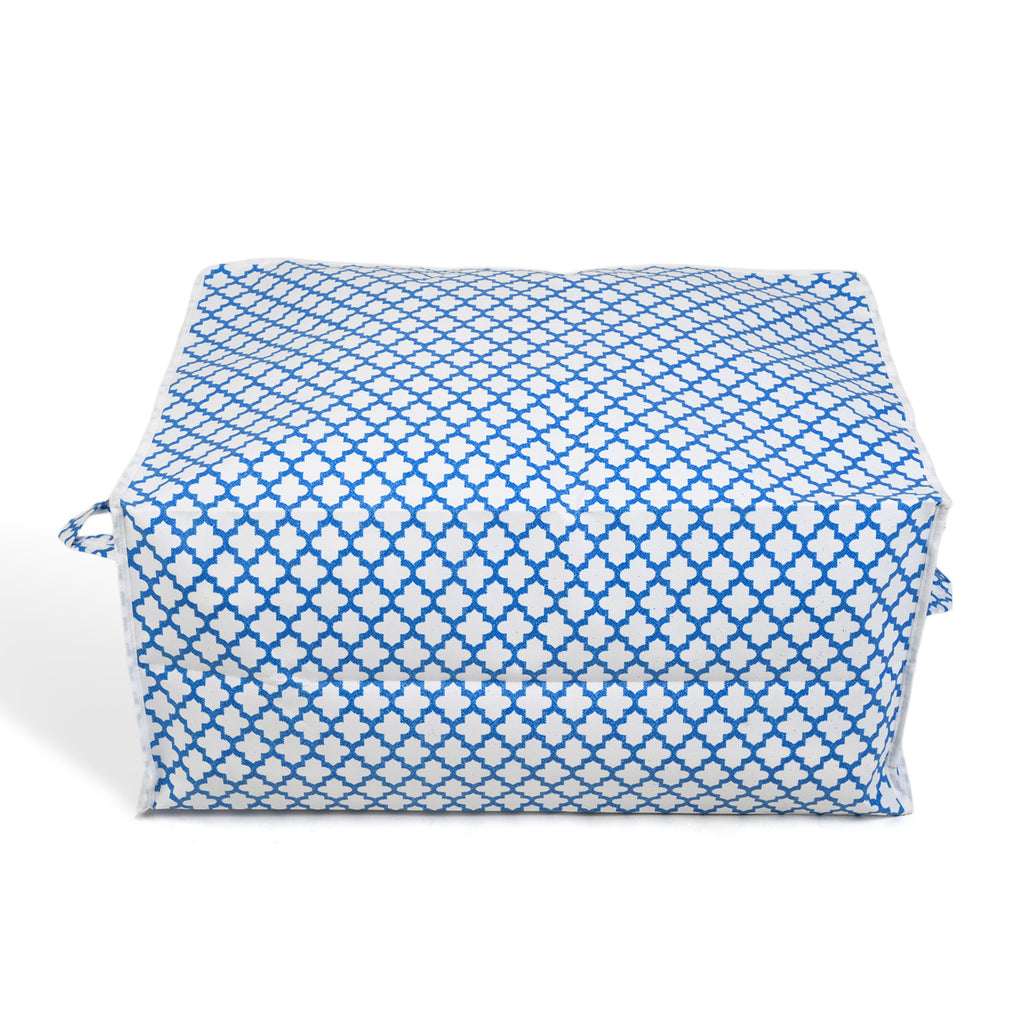 Patterned Storage Box (Size 60x30x45 cm) - Purple_8420256_4