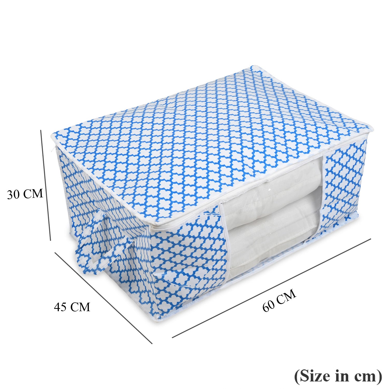 Patterned Storage Box (Size 60x30x45 cm) - Purple_8420256_7