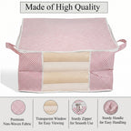 Patterned Storage Box (Size 60x30x45 cm) - Pink_8420257_2