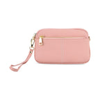 100% Genuine Leather Designer Minimalist Sling Shoulder Bag -  Pink_8420491_5
