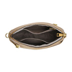100% Genuine Leather Designer Minimalist Sling Shoulder Bag - Grey_8420509_6