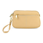 100% Genuine Leather Designer Minimalist Sling Shoulder Bag - Yellow_8420511_5