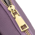 100% Genuine Leather Designer Minimalist Sling Shoulder Bag - Purple_8420512_7