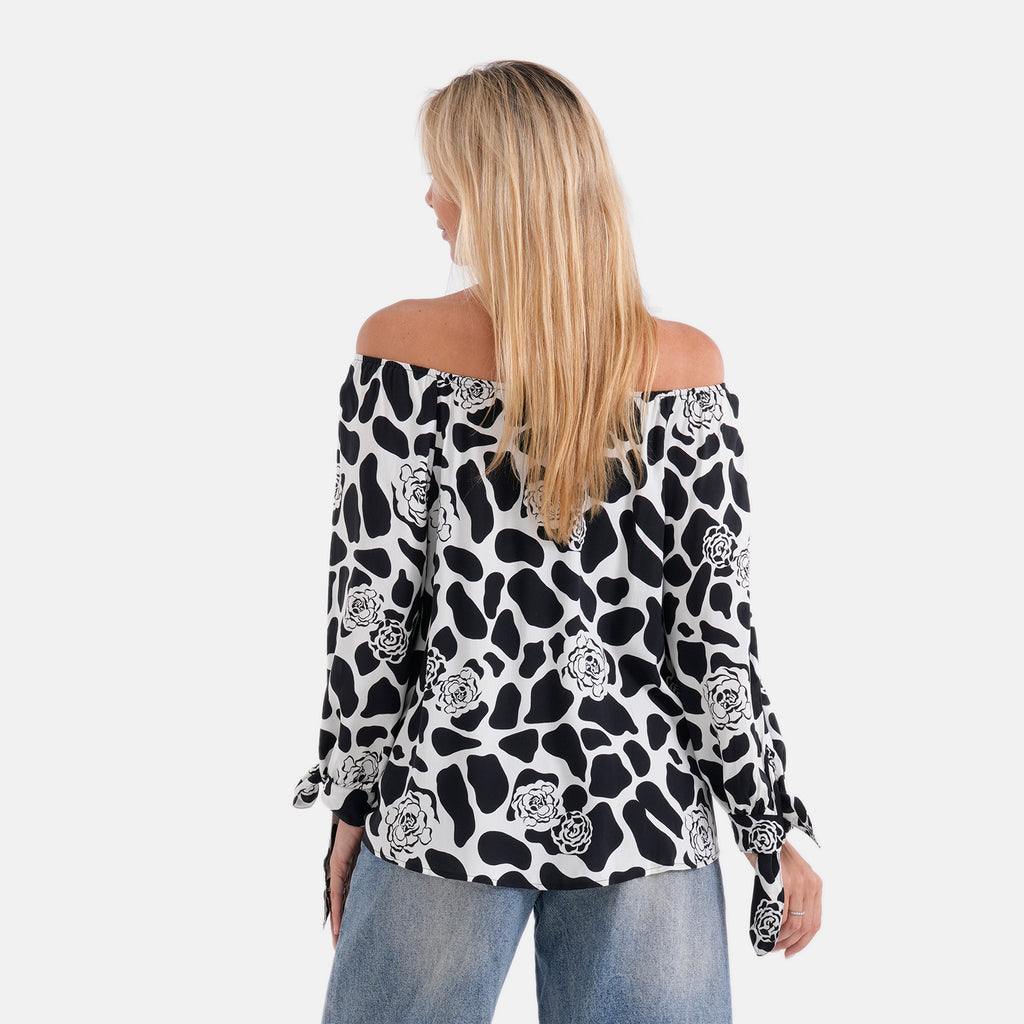 Styled By Printed Top (Size - One Size) - Black_8420805_2