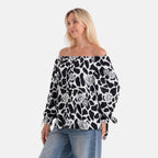 Styled By Printed Top (Size - One Size) - Black_8420805_3