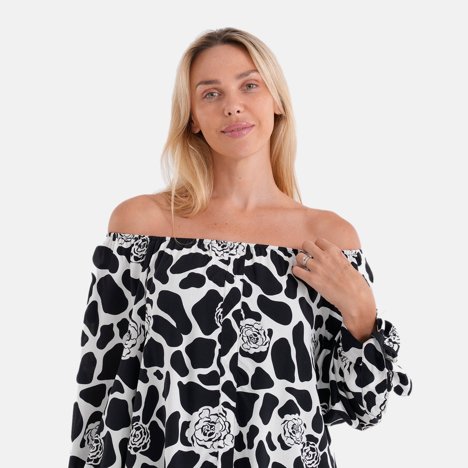 Styled By Printed Top (Size - One Size) - Black_8420805_4