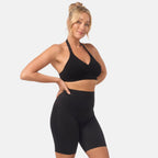 Bella Bodies Curve Control High-Waisted Seamless Sculpting Shorts (Size M) - Taupe