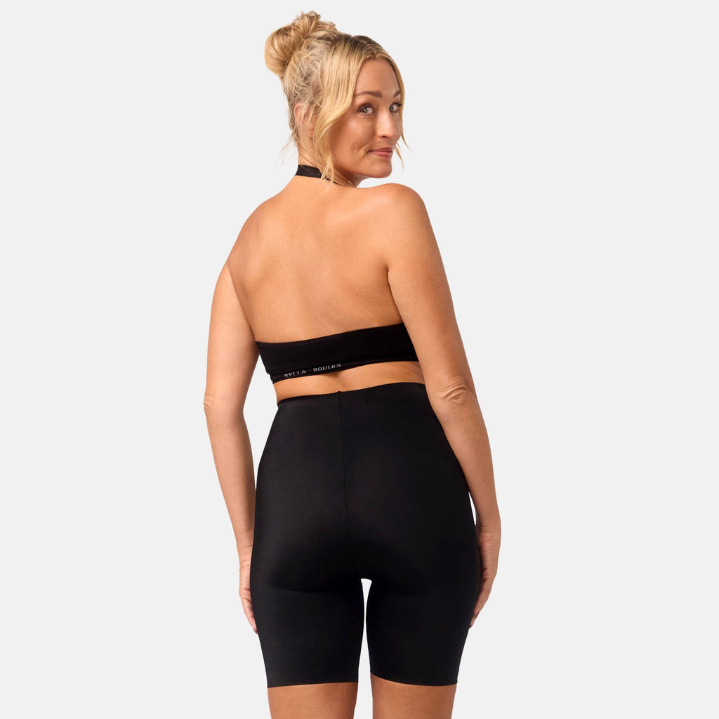 Bella Bodies Curve Control High-Waisted Seamless Sculpting Shorts (Size M) - Taupe