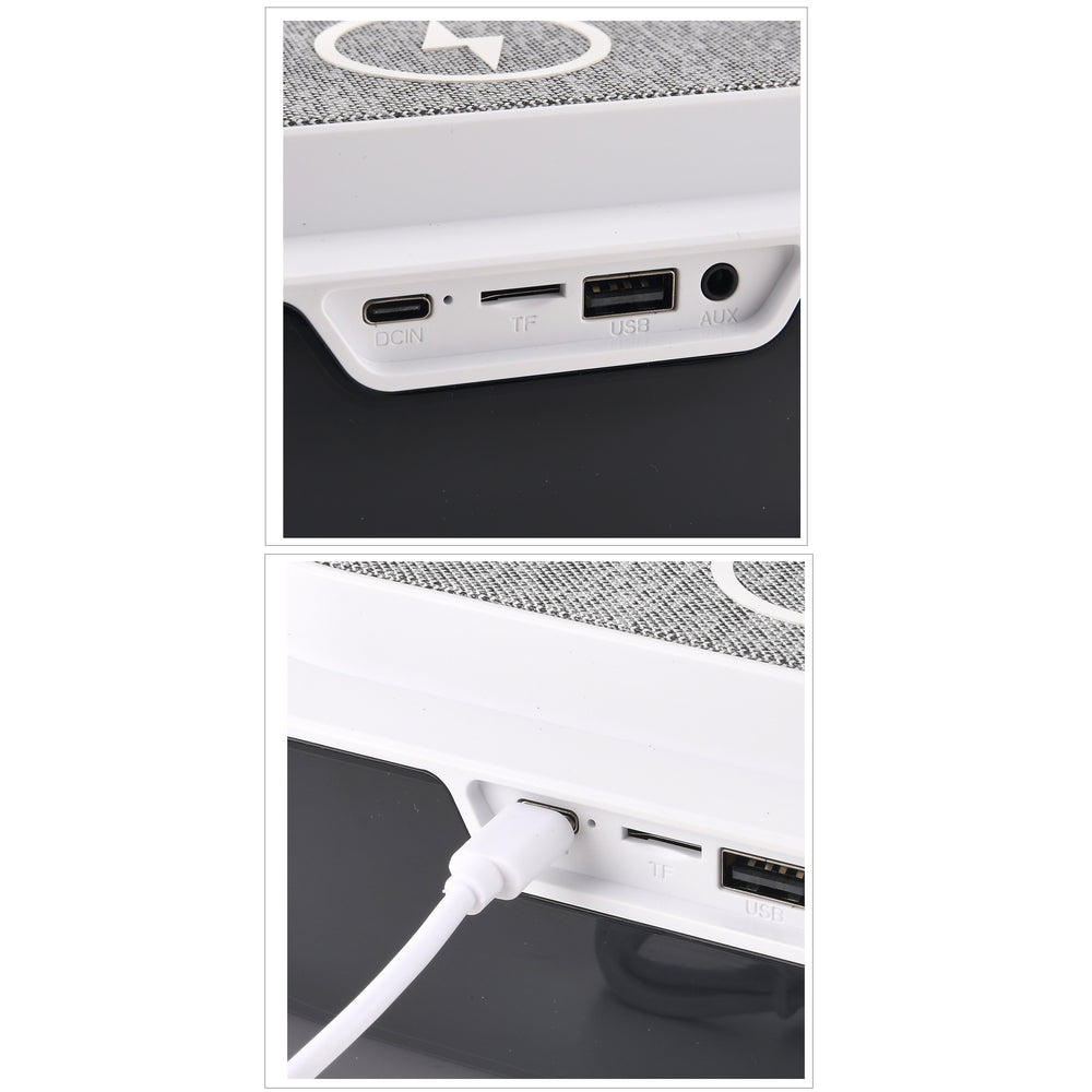 Bluetooth Speaker (Size 24x9 cm) - White_8421215_6
