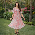 & Maisi Printed Dress (Size - One Size) - Pink_8421282_1