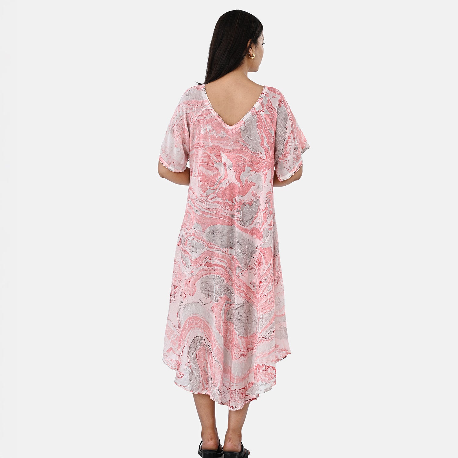 & Maisi Printed Dress (Size - One Size) - Pink_8421282_2