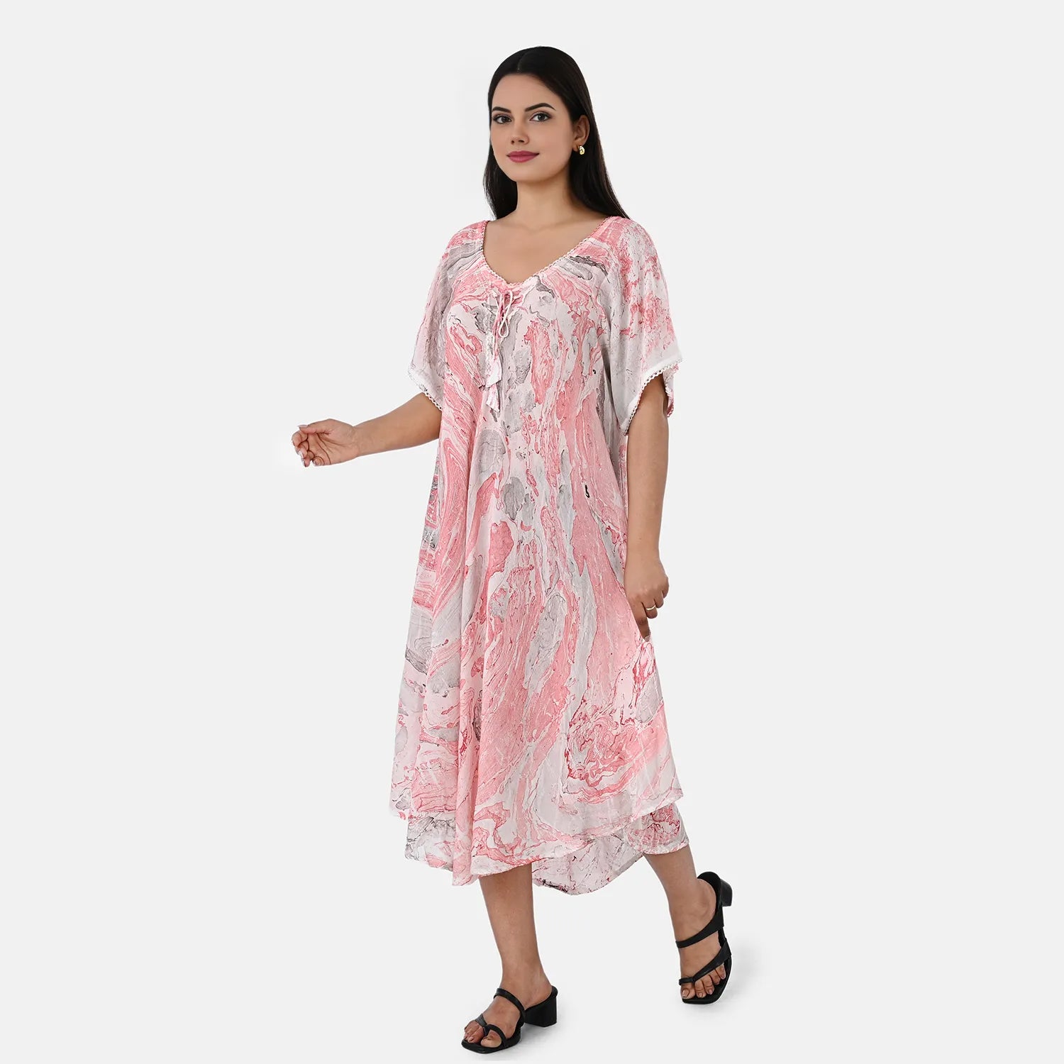 & Maisi Printed Dress (Size - One Size) - Pink_8421282_3