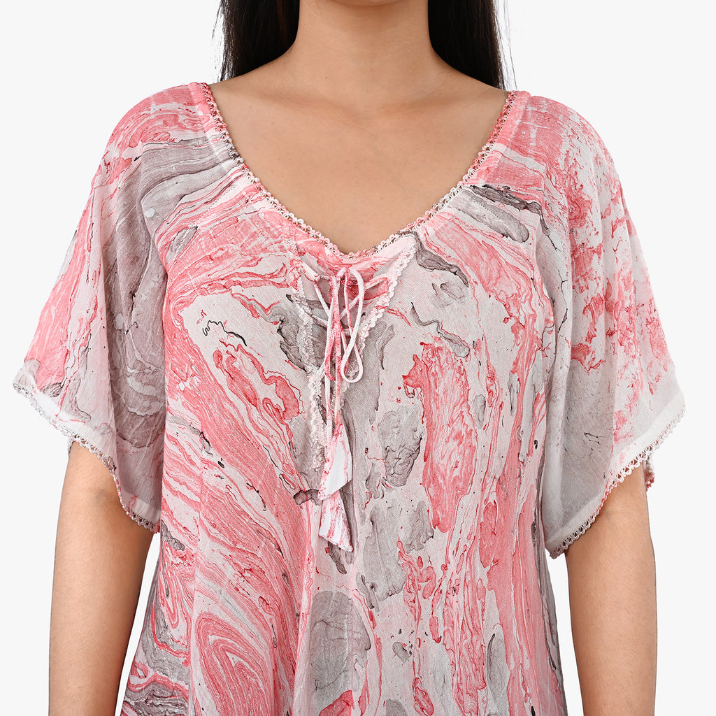 & Maisi Printed Dress (Size - One Size) - Pink_8421282_6