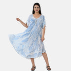 & Maisi Printed Dress (Size - One Size) - Blue_8421283