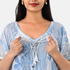 & Maisi Printed Dress (Size - One Size) - Blue_8421283_5