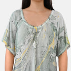 & Maisi Printed Dress (Size - One Size) - Green_8421284_6