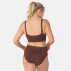 Bella Bodies Pack Of 2 - Seamless Wire-Free Ultimate Bamboo Bra (Size M) - Brown & Espresso_8421619_2