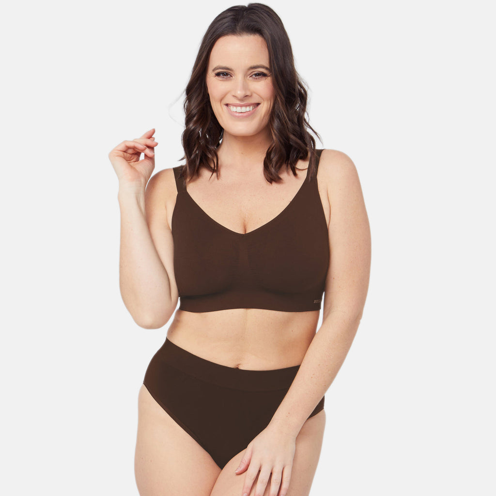 Bella Bodies Pack of 2 - Quick Dry Ultimate Travel Seamless Bra (Size L) - Black_8421638_1