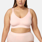 Bella Bodies Pack of 2 - Quick Dry Ultimate Travel Seamless Adjustable Bra (Size S) - Pink Champagne & Blue_8421650_2