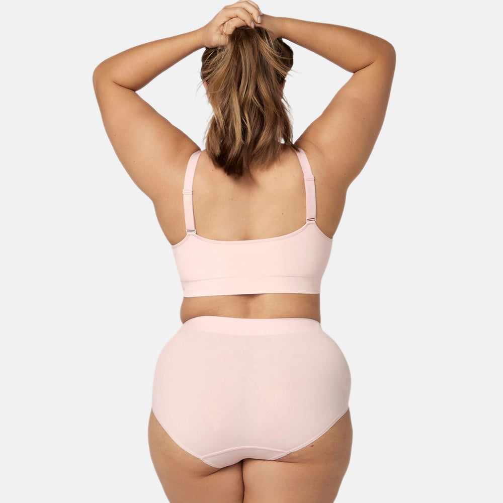 Bella Bodies Pack of 2 - Quick Dry Ultimate Travel Seamless Adjustable Bra (Size S) - Pink Champagne & Blue_8421650_3