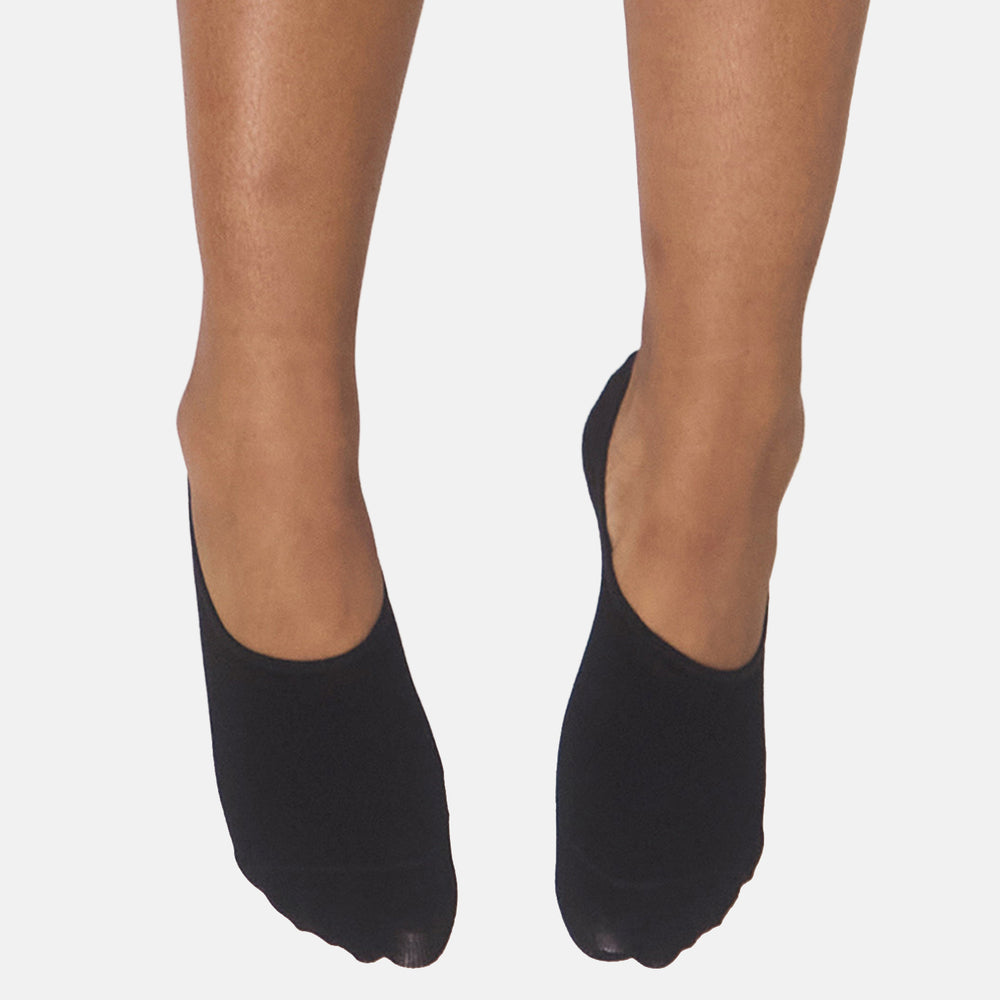 Bella Bodies Pack of 2 - Invisible Bamboo Socks (One Size) - Black_8421778_1