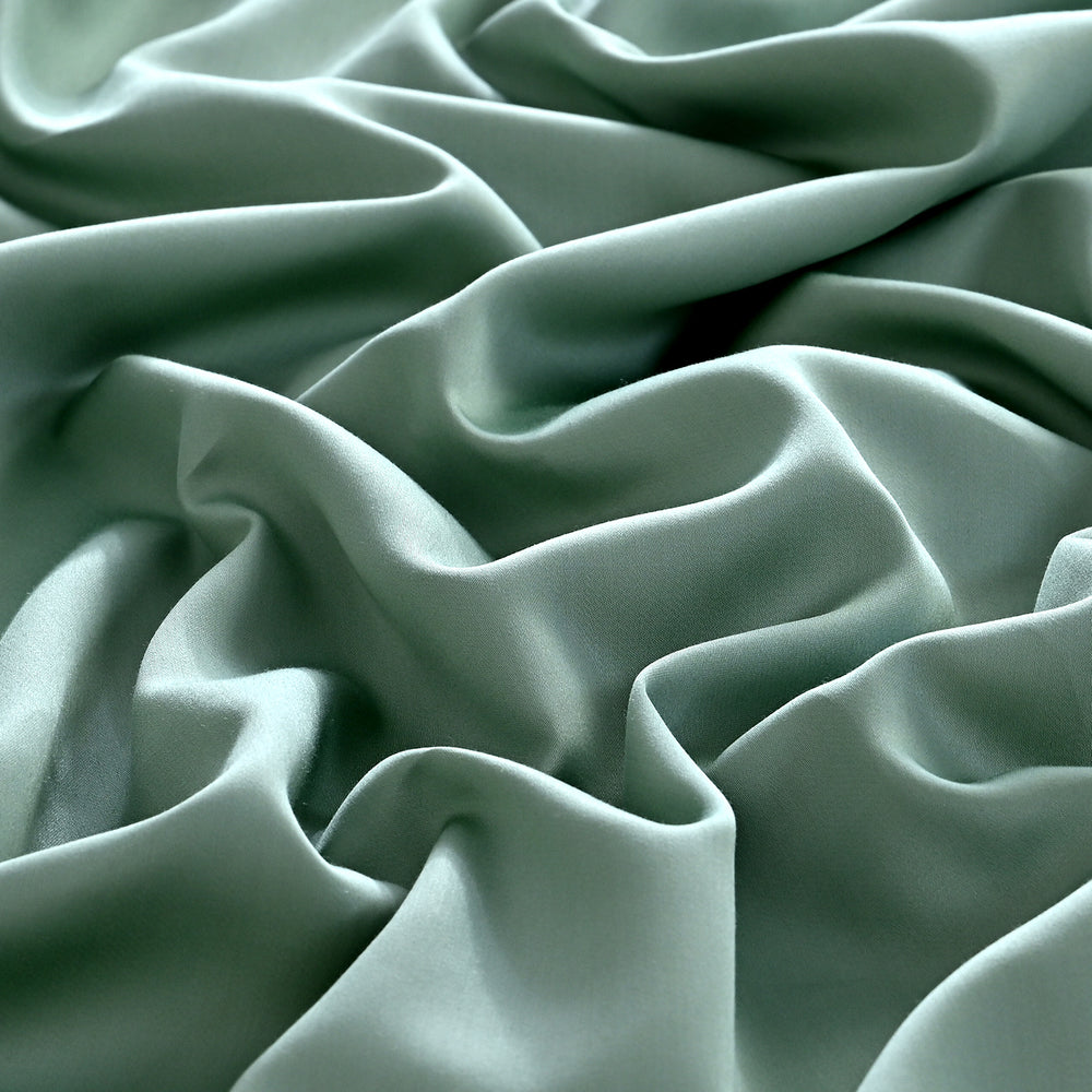 Bliss & Beyond Bamboo Fabric Patterned Sheet (Size 200x1 cm) - Sage Green_8429080_5
