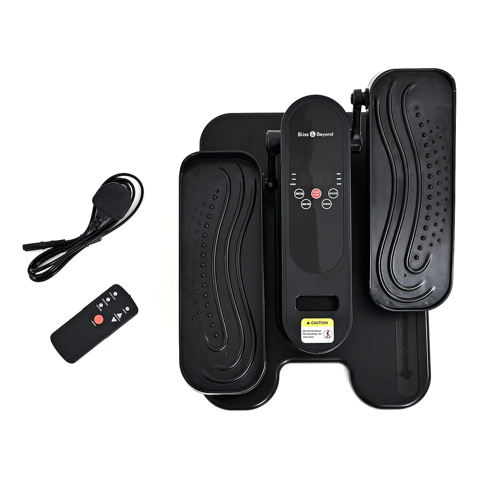 Bliss - Beyond Electric Mini Elliptical Trainer - 12-Speed Adjustable Leg Exerciser with Remote Control