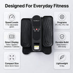 Bliss - Beyond Electric Mini Elliptical Trainer - 12-Speed Adjustable Leg Exerciser with Remote Control